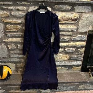 Lush Deep Blue Long Sleeve Dress